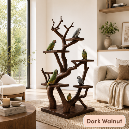 Multi-Level Tree Branch Bird Play Stand