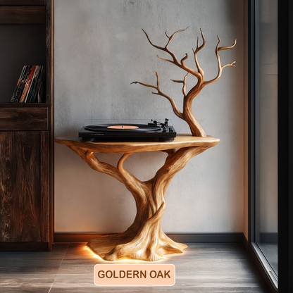 Organic Modern Sculptural Record Player Stand