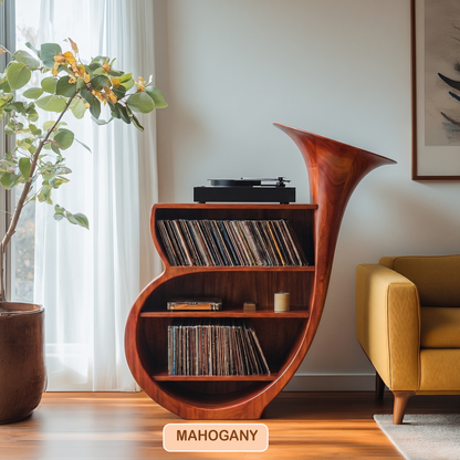 Organic Modern Record Player Stand