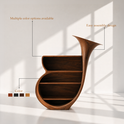 Organic Modern Record Player Stand