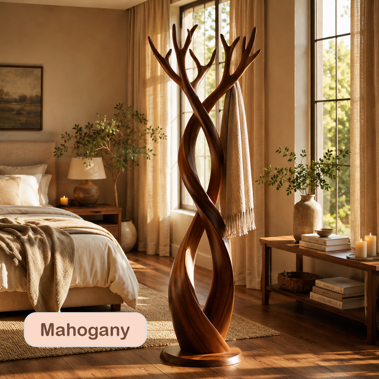 Sculptural Wooden Tree Branch Coat