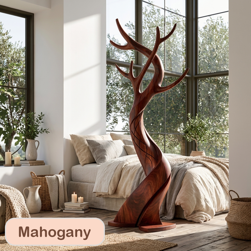 Modern Freestanding Wood Hall Tree