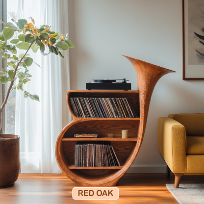 Organic Modern Record Player Stand