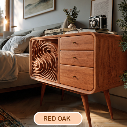 Mid Century Modern Walnut Nightstand