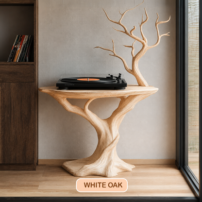 Organic Modern Sculptural Record Player Stand