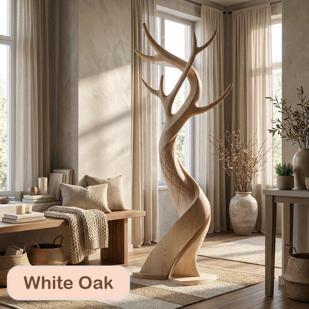 Modern Freestanding Wood Hall Tree
