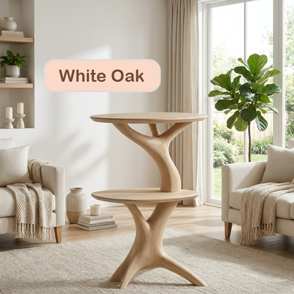 Wooden Tree Record Player Stand