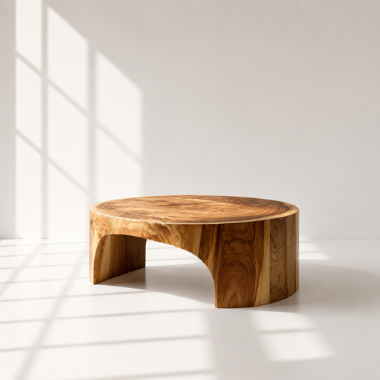 Organic Modern Solid Wood Coffee Table