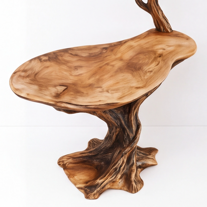 Organic Modern Sculptural Record Player Stand