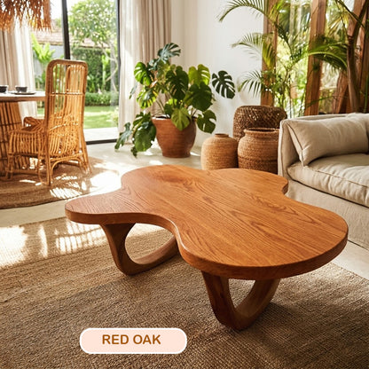 Solid Wood Organic Freeform Coffee Table
