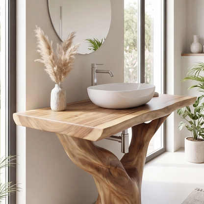 Solid Wood Bathroom Vanity Console