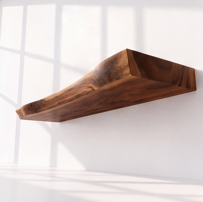 Floating Modern Rustic Wood Bathroom Vanity