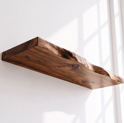 Rustic Modern Floating Wood Bathroom Vanity
