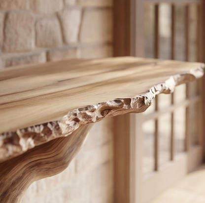 Rustic Live Edge Console Table