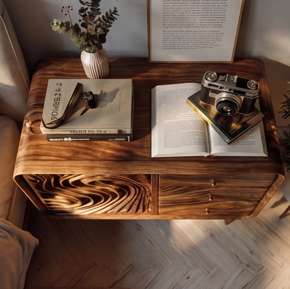 Mid Century Modern Walnut Nightstand