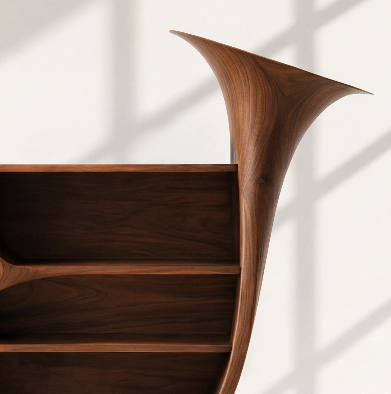 Organic Modern Record Player Stand