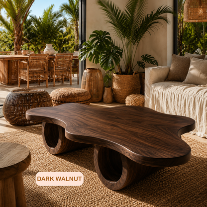 Rustic Modern Live Edge Coffee Table