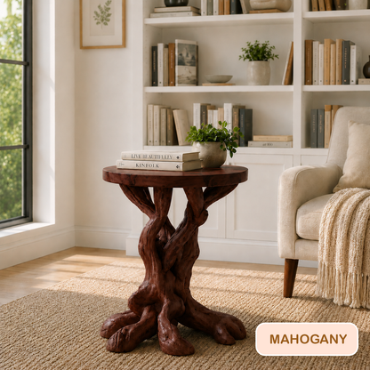 Modern Rustic Tree Root Side Table