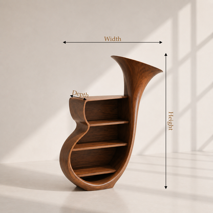 Organic Modern Record Player Stand