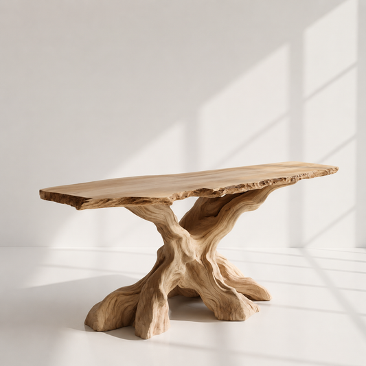 Rustic Live Edge Console Table