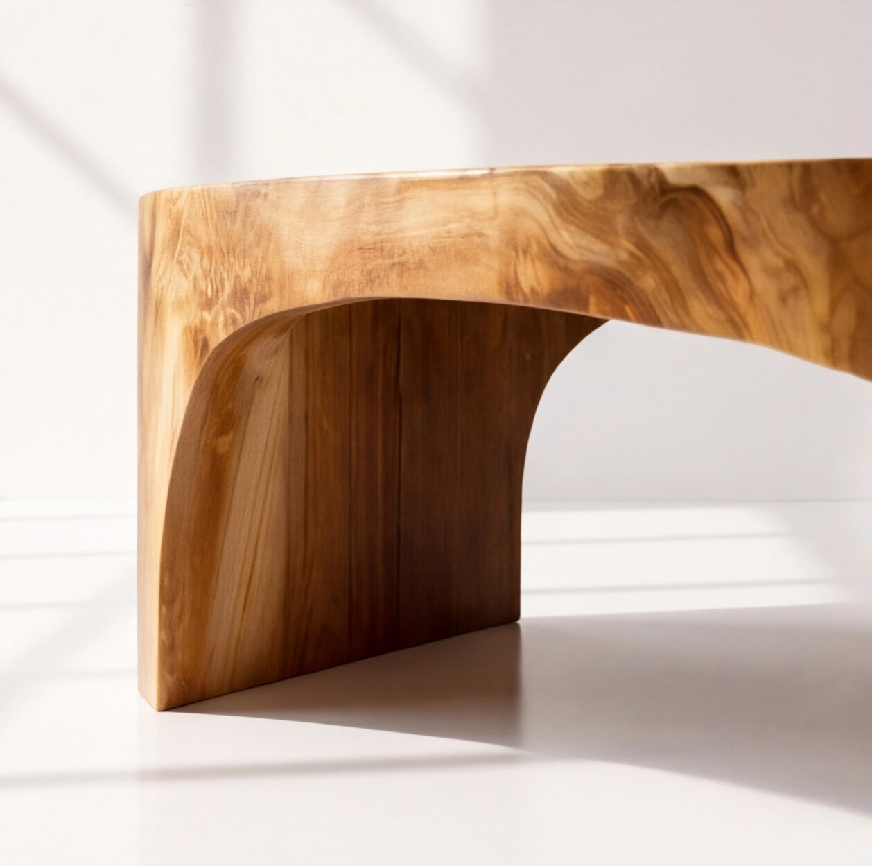 Organic Modern Solid Wood Coffee Table
