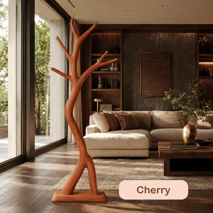 Freestanding Tree Coat Rack Solid Wood