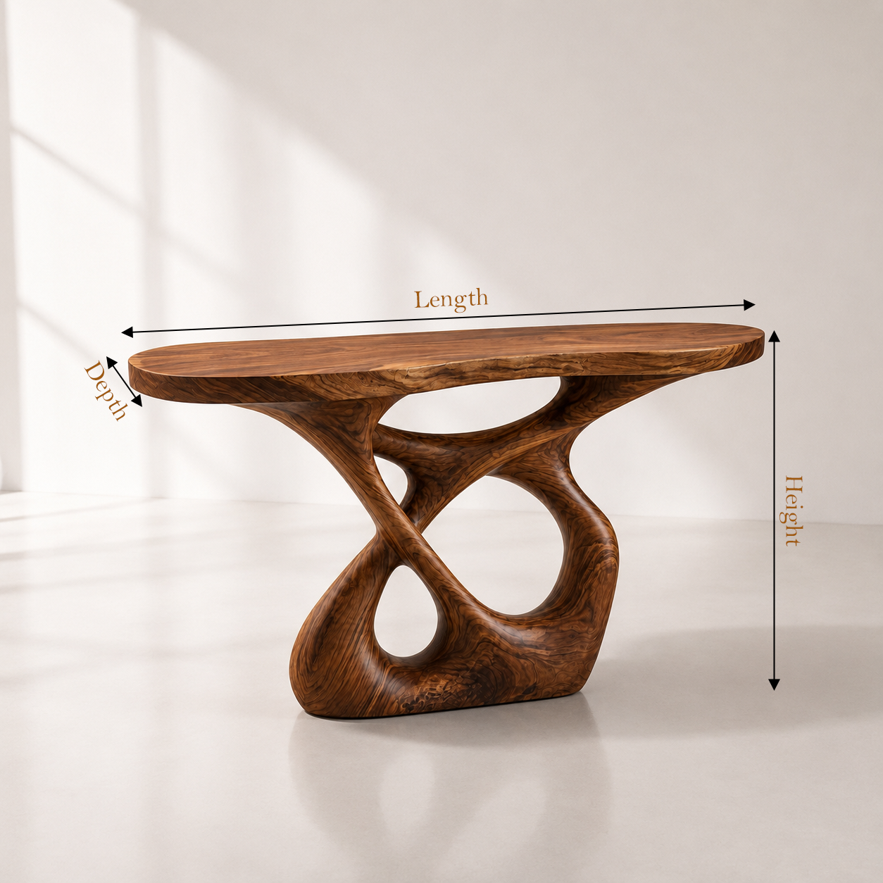 Handmade Solid Wood Bathroom Vanity Console