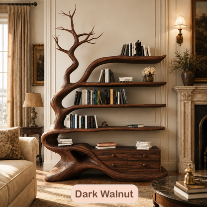 Hardwood Tree Shaped Bookshelf