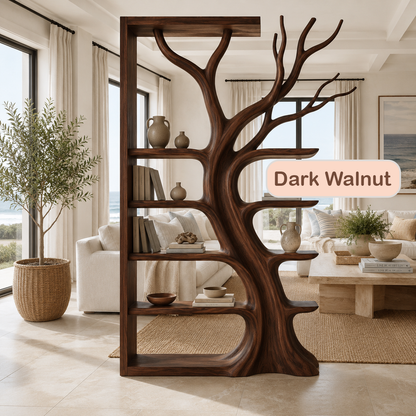 Solid Wood Bookcase Room Divider