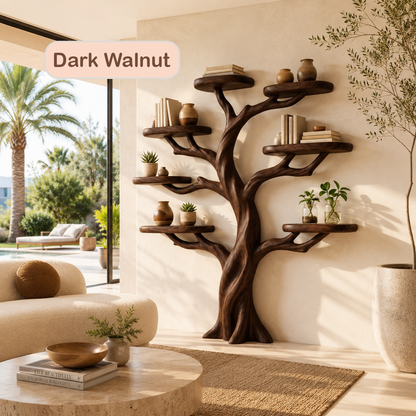 Tree Branch Bookshelf Natural Wood