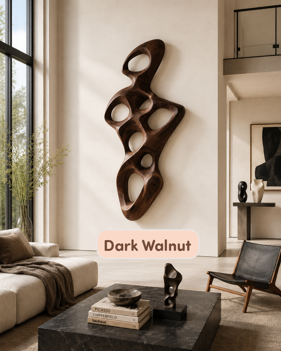 Handmade Contemporary Wood Wall Statement Art