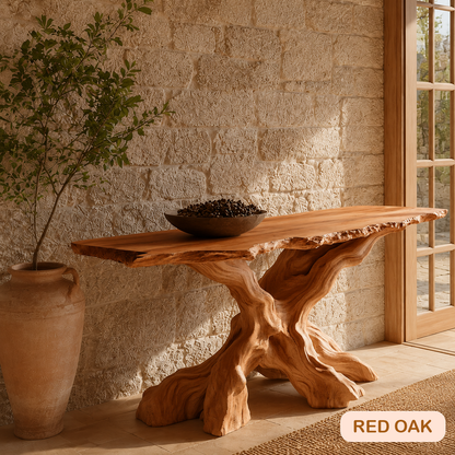 Rustic Live Edge Console Table