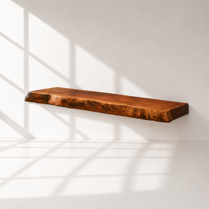 Handcrafted Solid Wood Floating Shelf