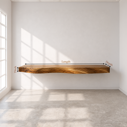 Live Edge Floating Bathroom Vanity