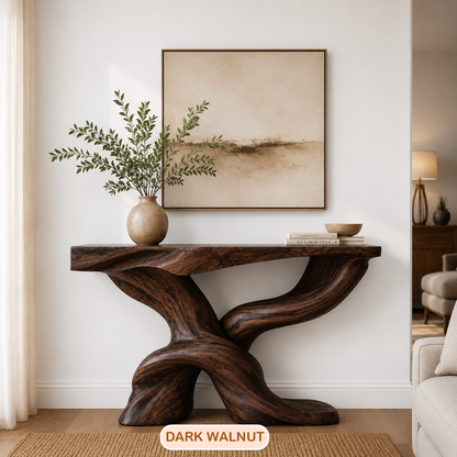 Handmade Wood Entryway Console Table