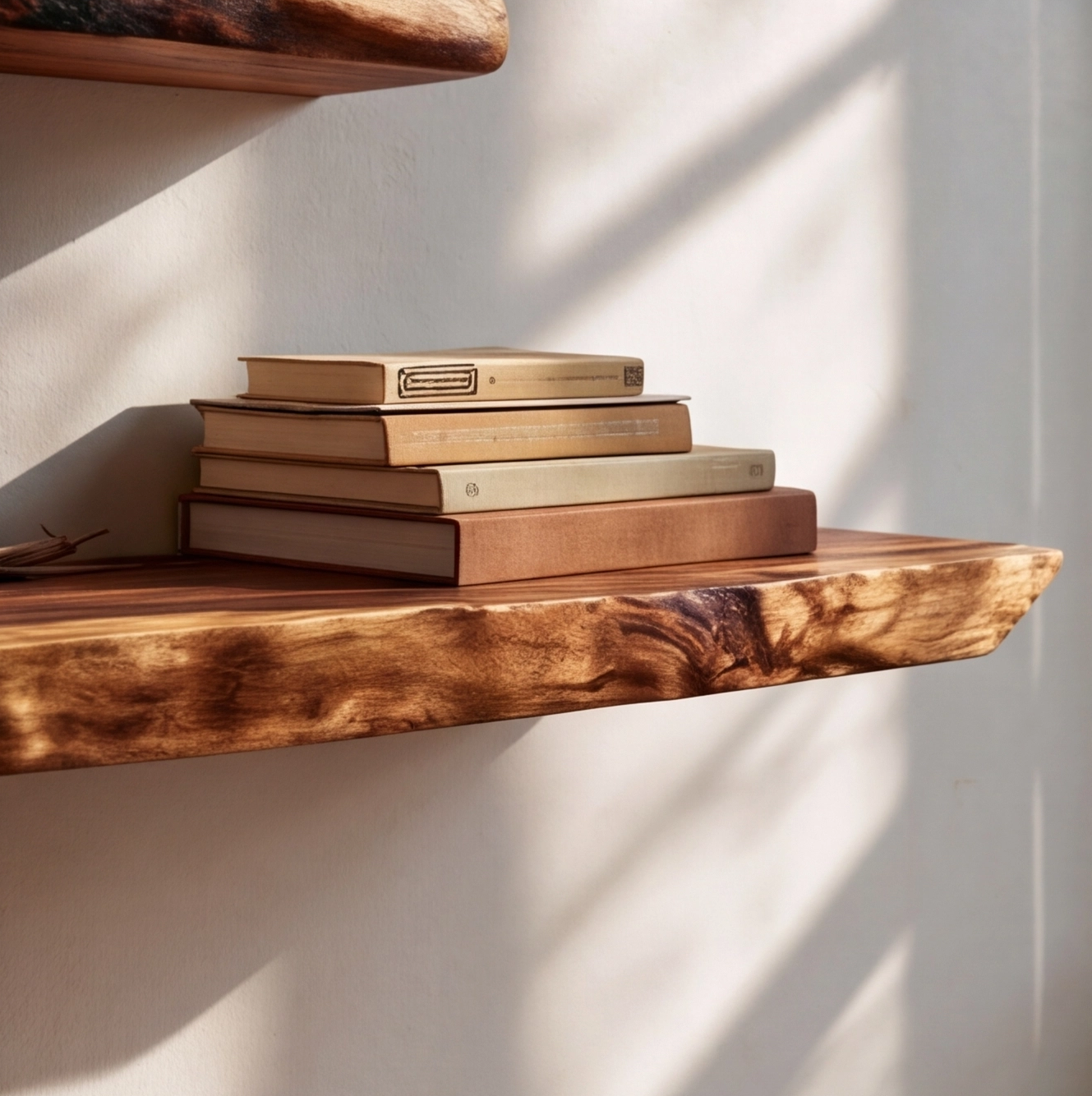 Modern Rustic Live Edge Floating Shelf