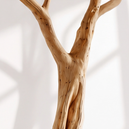 Natural Wood Tree Branch Coat Rack