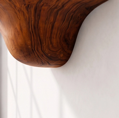 Organic Solid Wood Mushroom Floating Shelves