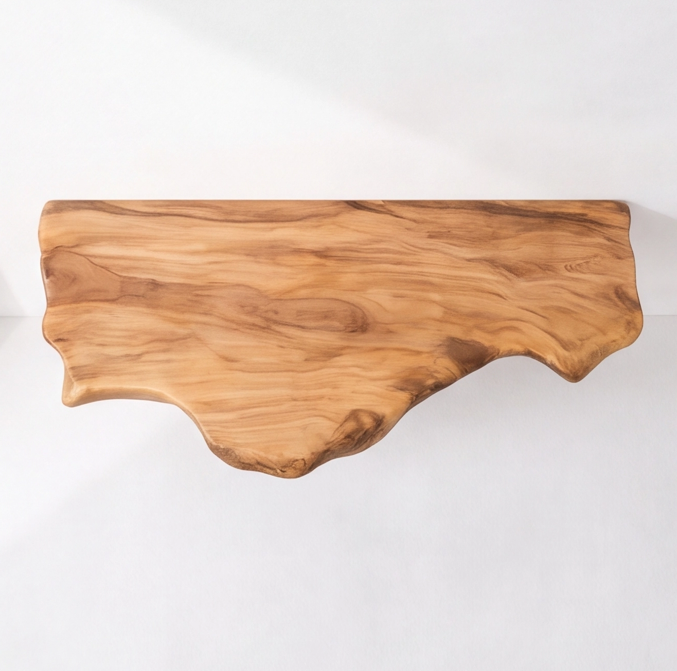 Floating Live Edge Solid Wood Vanity