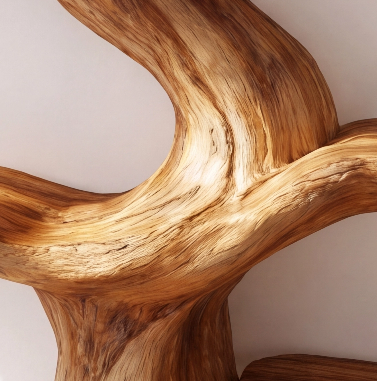 Freestanding Solid Wood Tree Bookshelf