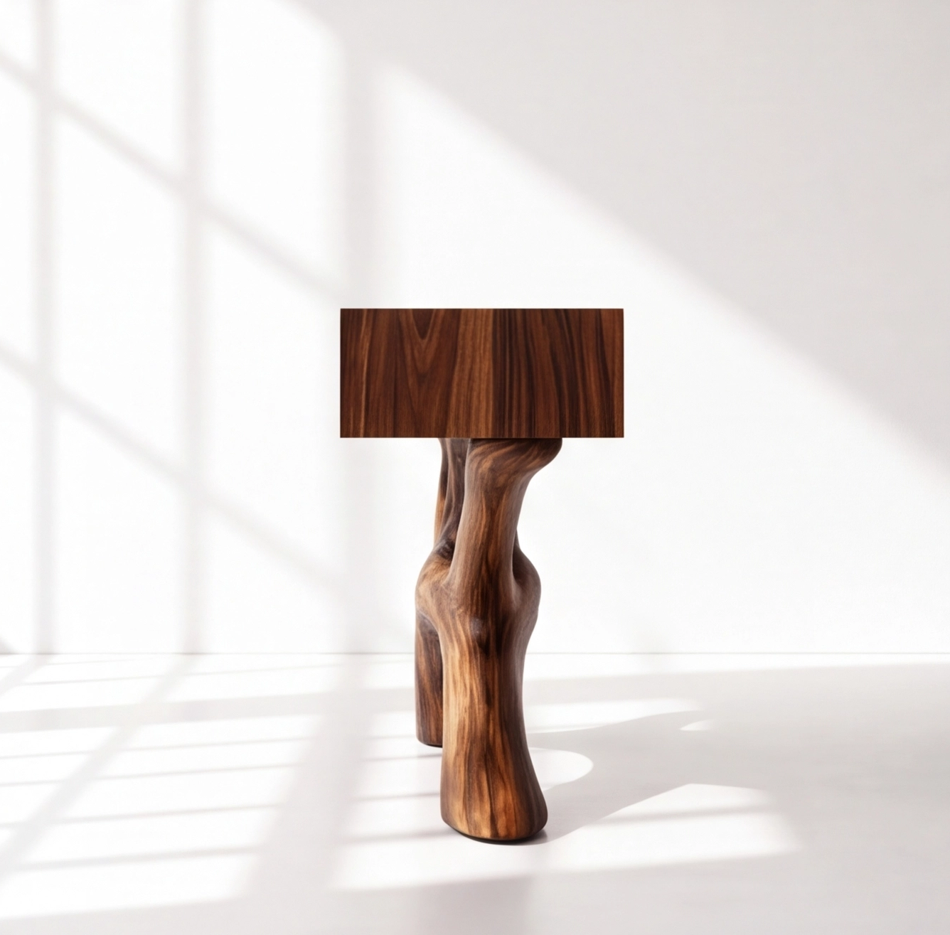 Live Edge Tree Console Table With Drawers