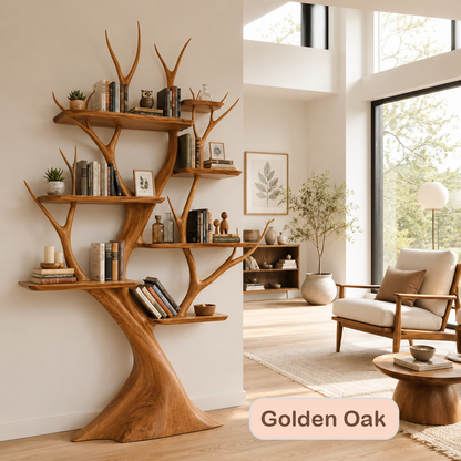 Artisan Tree Shaped Open Bookshelf