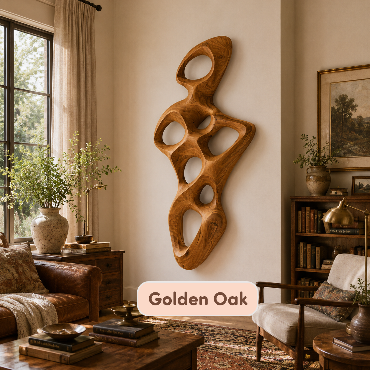 Handmade Contemporary Wood Wall Statement Art