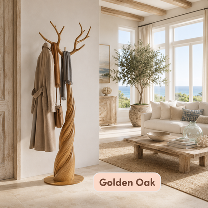 Modern Solid Wood Tree Coat Rack