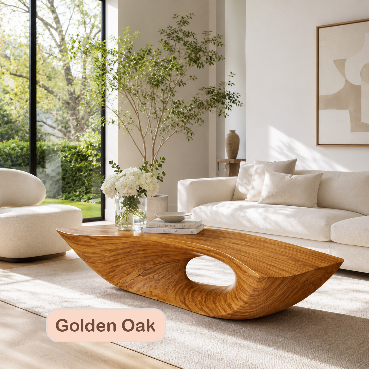 Handmade Artisanal Solid Wood Coffee Table