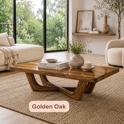 Handmade Modern Live Edge Coffee Table