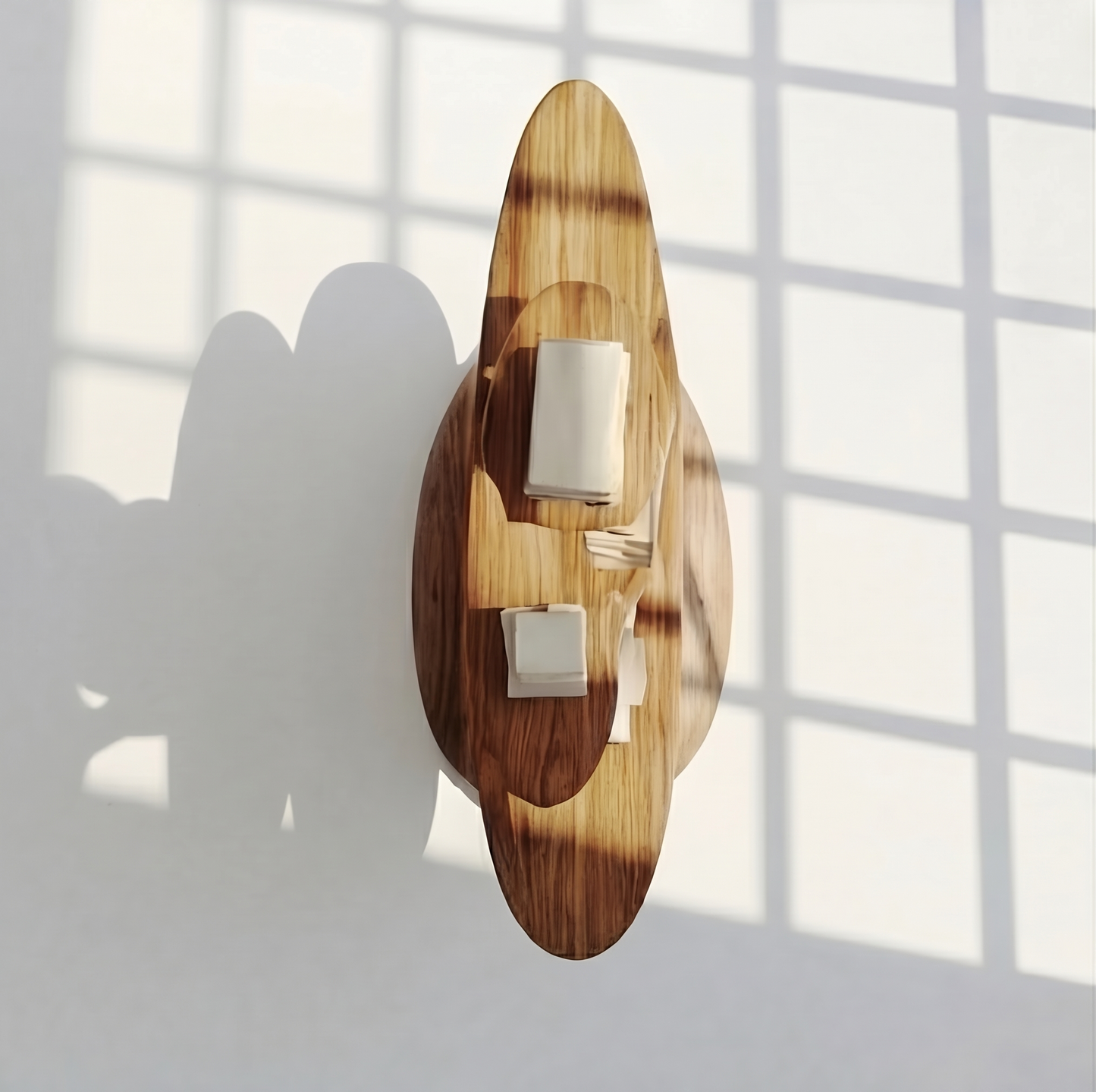 Timber Freestanding Tree Shaped Bookshelf