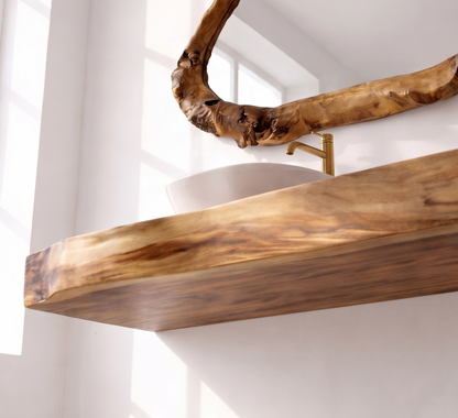 Live Edge Floating Bathroom Vanity