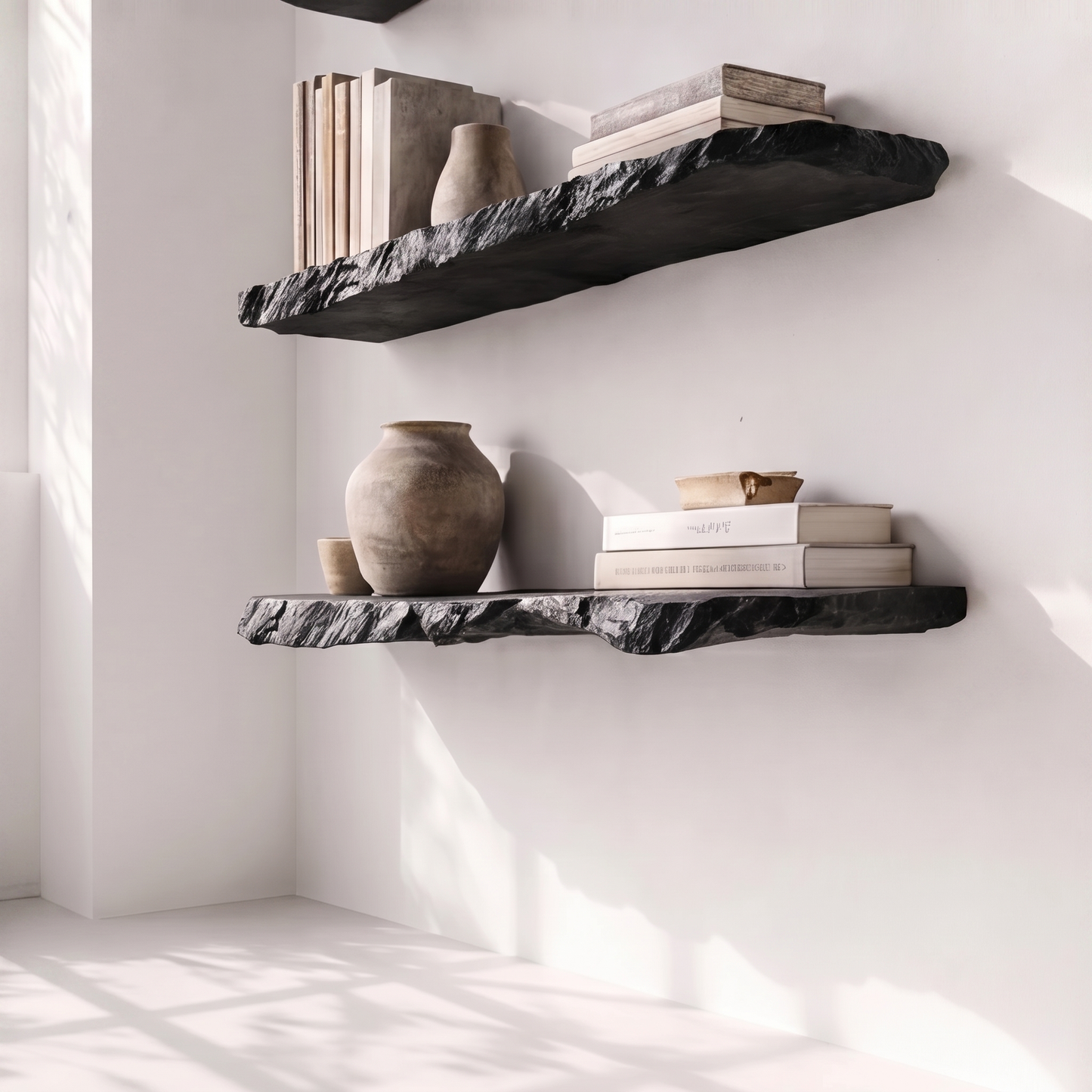 Rustic Solid Wood Floating Shelf