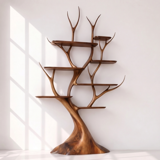 Artisan Tree Shaped Open Bookshelf